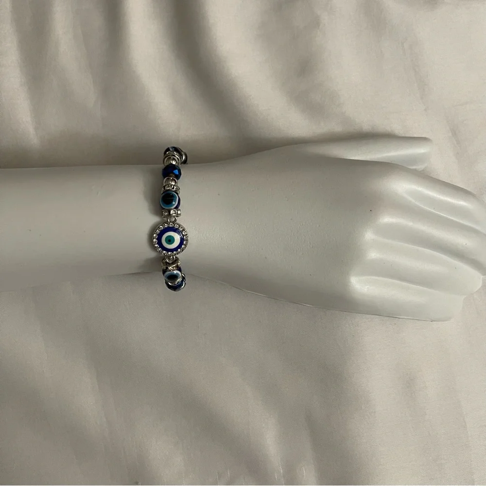 Turkish evil eye elastic bracelet / brazalete elastico de proteccion ojo turco